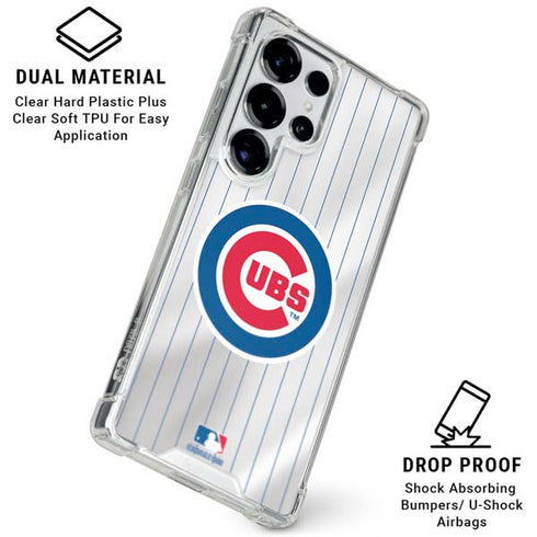 MLB Chicago Cubs Home Jersey Galaxy S25 Ultra Clear Case